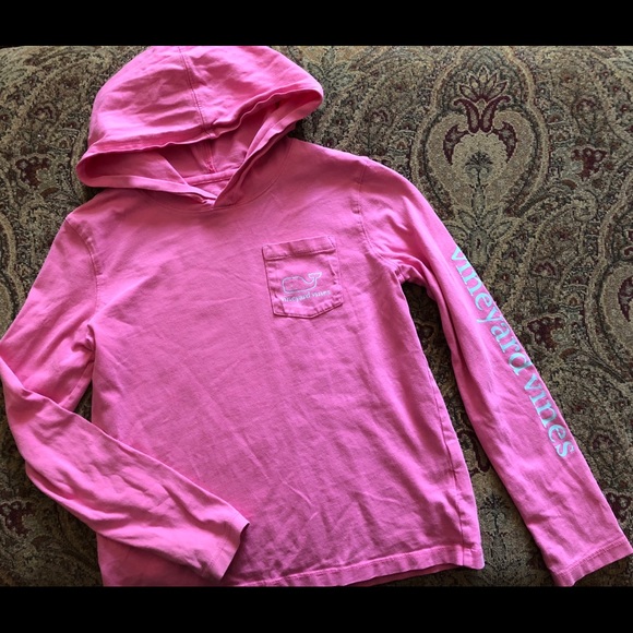 Vineyard Vines Other - Vineyard Vines Pink long sleeve hoodie shirt S 7-8